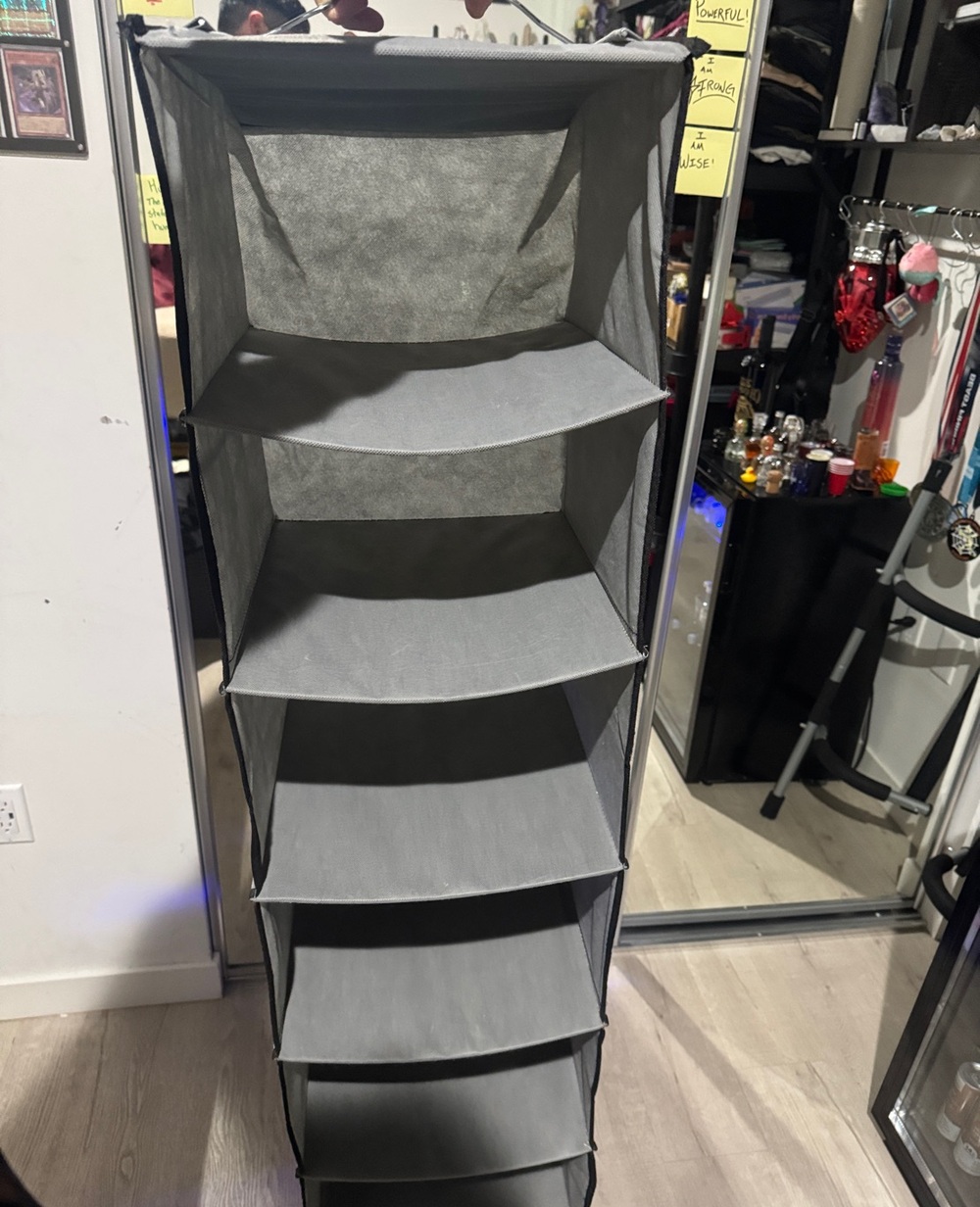 Gray Hanging Shelf Organizer - Home Storage & Organization